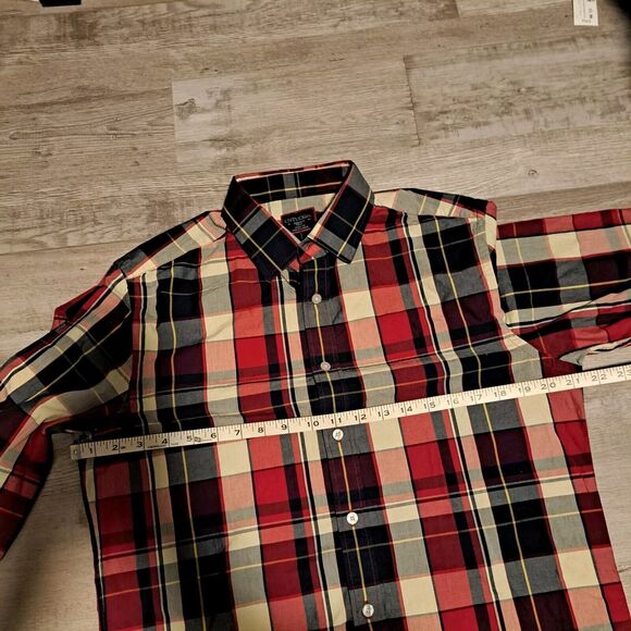 UntuckIt Button Up Shirt Plaid Slim Fit Long Sleeve Mens Size Medium - Picture 7 of 8